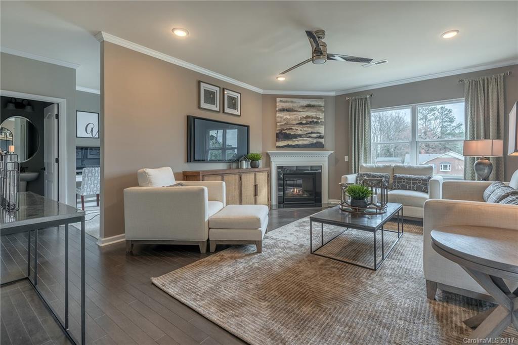 257 Keating Pl Drive, Unit 46 Fort Mill, SC 29708 - Photo 19 of 24 a living room with furniture and a fireplace