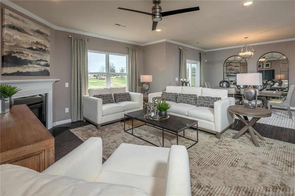 257 Keating Pl Drive, Unit 46 Fort Mill, SC 29708 - Photo 20 of 24 a living room with furniture fireplace and a large window