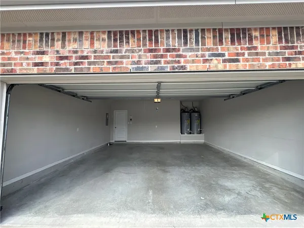 a close view of water heater room