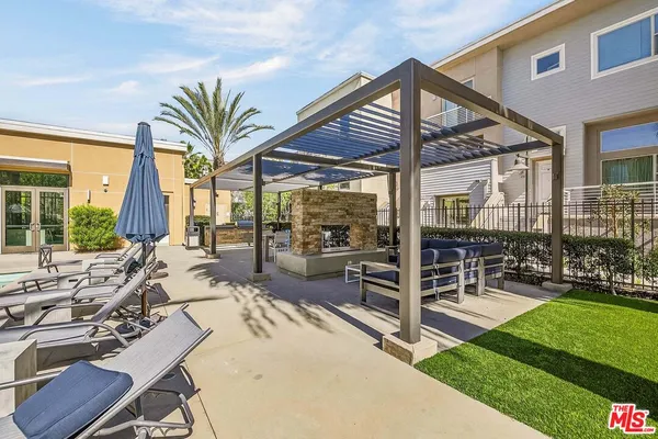 a view of outdoor space yard deck patio and swimming pool