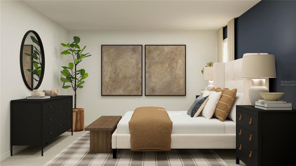 2161 Lasso Loop Eagle Lake, FL 33839 - Photo 20 of 30 a bed room with a bed and a lamp