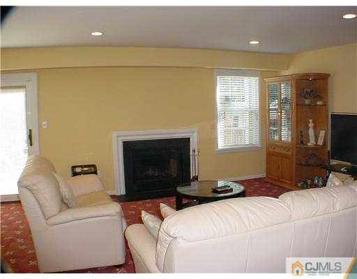 3901 Springbrook Drive Edison, NJ 08820 - Photo 9 of 10 a living room with furniture a flat screen tv and a fireplace