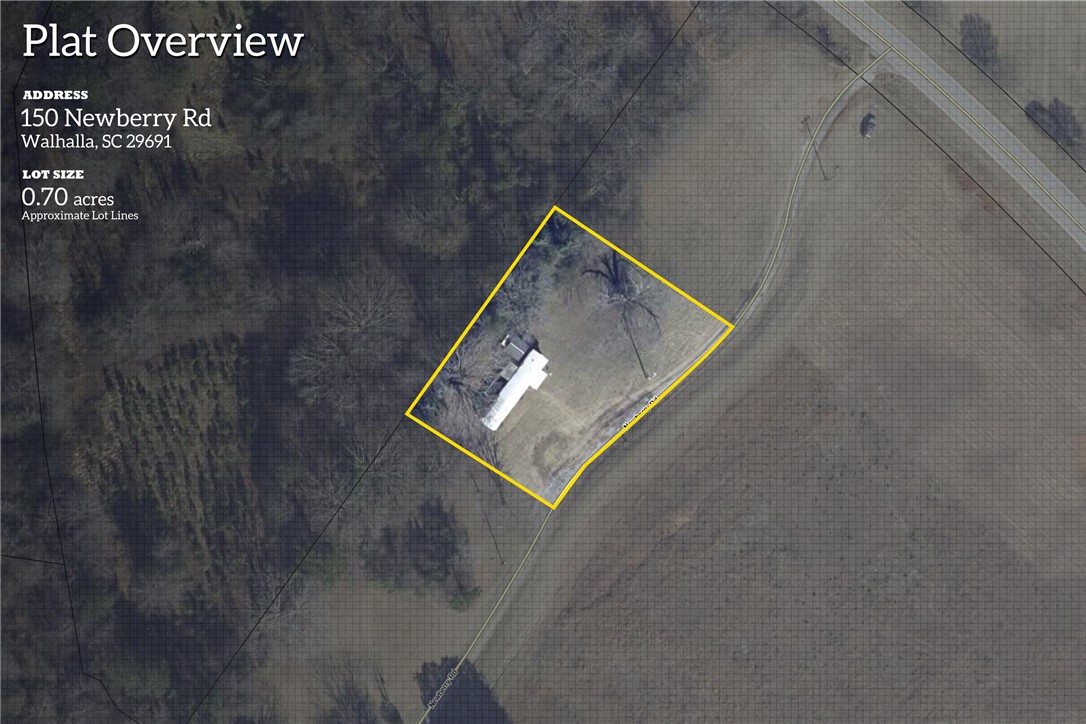 150 Newberry Road Walhalla, SC 29691 - Photo 34 of 47 A comprehensive plat overview mapping out the lot boundaries of this property.