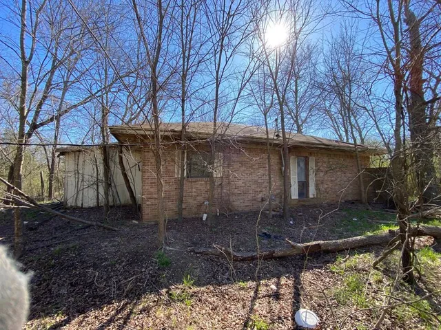 a backyard of a house