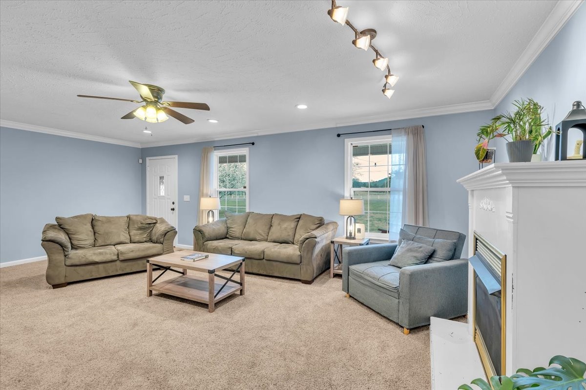 310 Edd Joyce Road Bell Buckle, TN 37020 - Photo 20 of 67 a living room with furniture and a chandelier