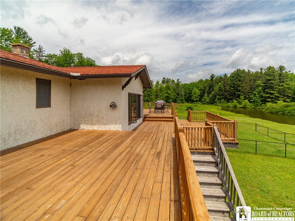 4671 Pickard Road Dewittville, NY 14728 - Photo 8 of 41 Expansive Deck for outdoor entertaining!