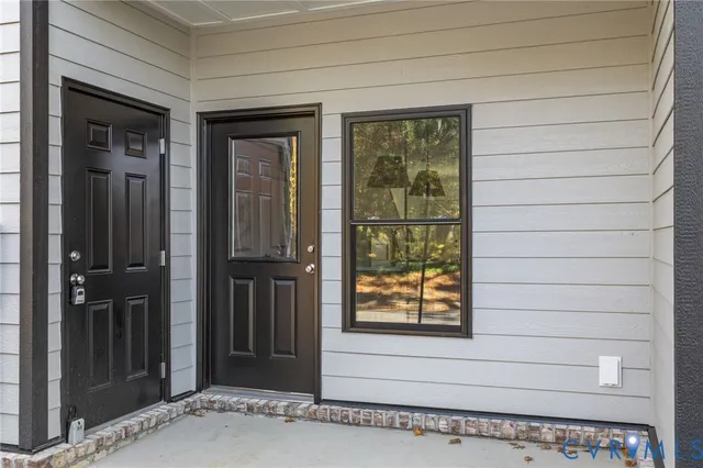 a view of front door