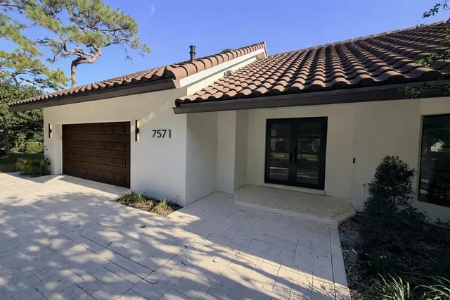 a front view of a house