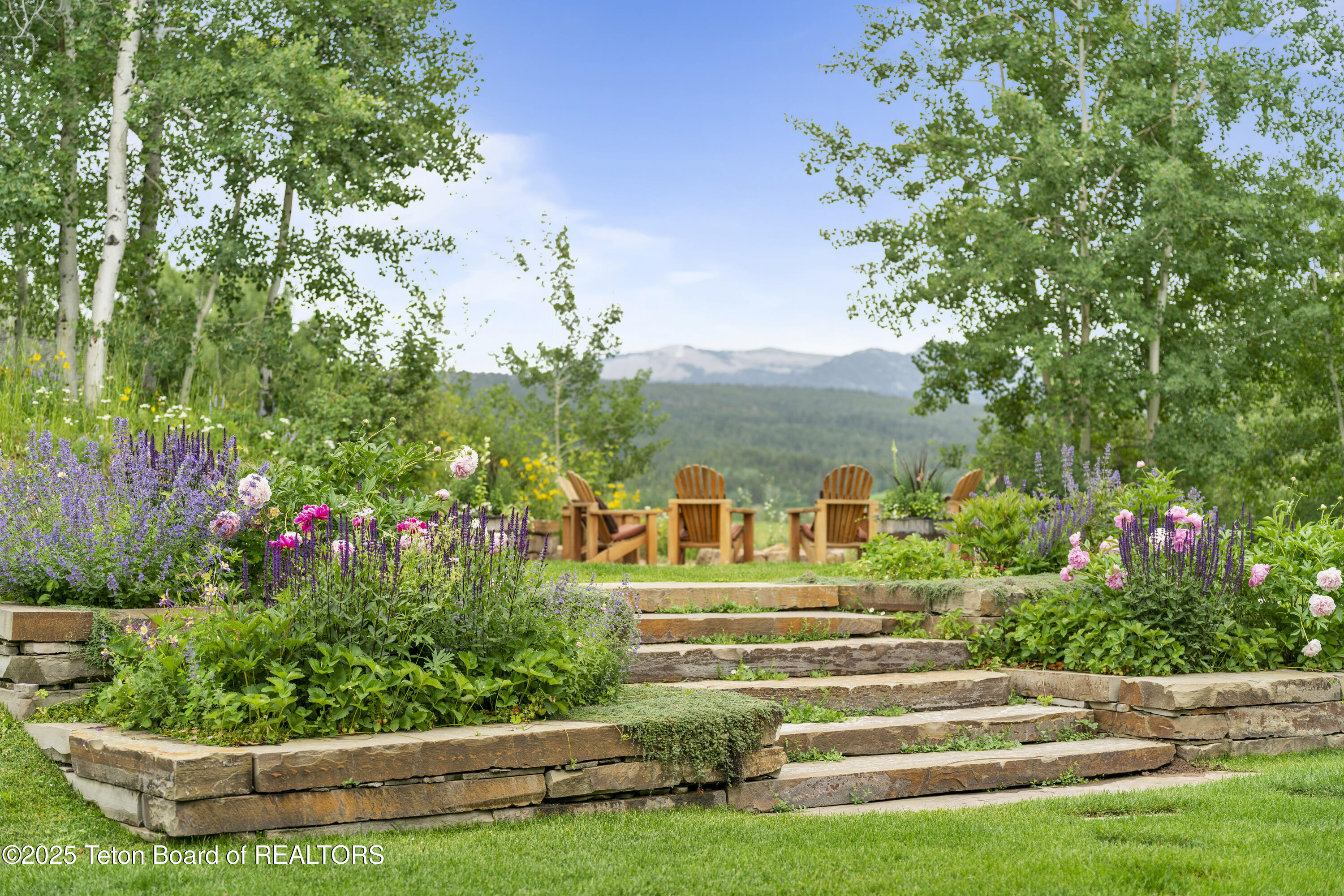 2815 Black Sheep Farm Road Alta, WY 83414 - Photo 35 of 55 Upper Patio looking at Tetons