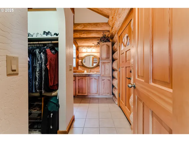 a front view of a house with a garage