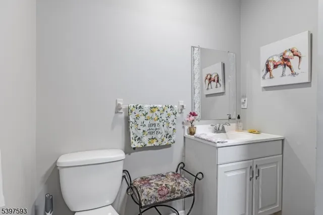 a bathroom with a toilet a sink and a mirror
