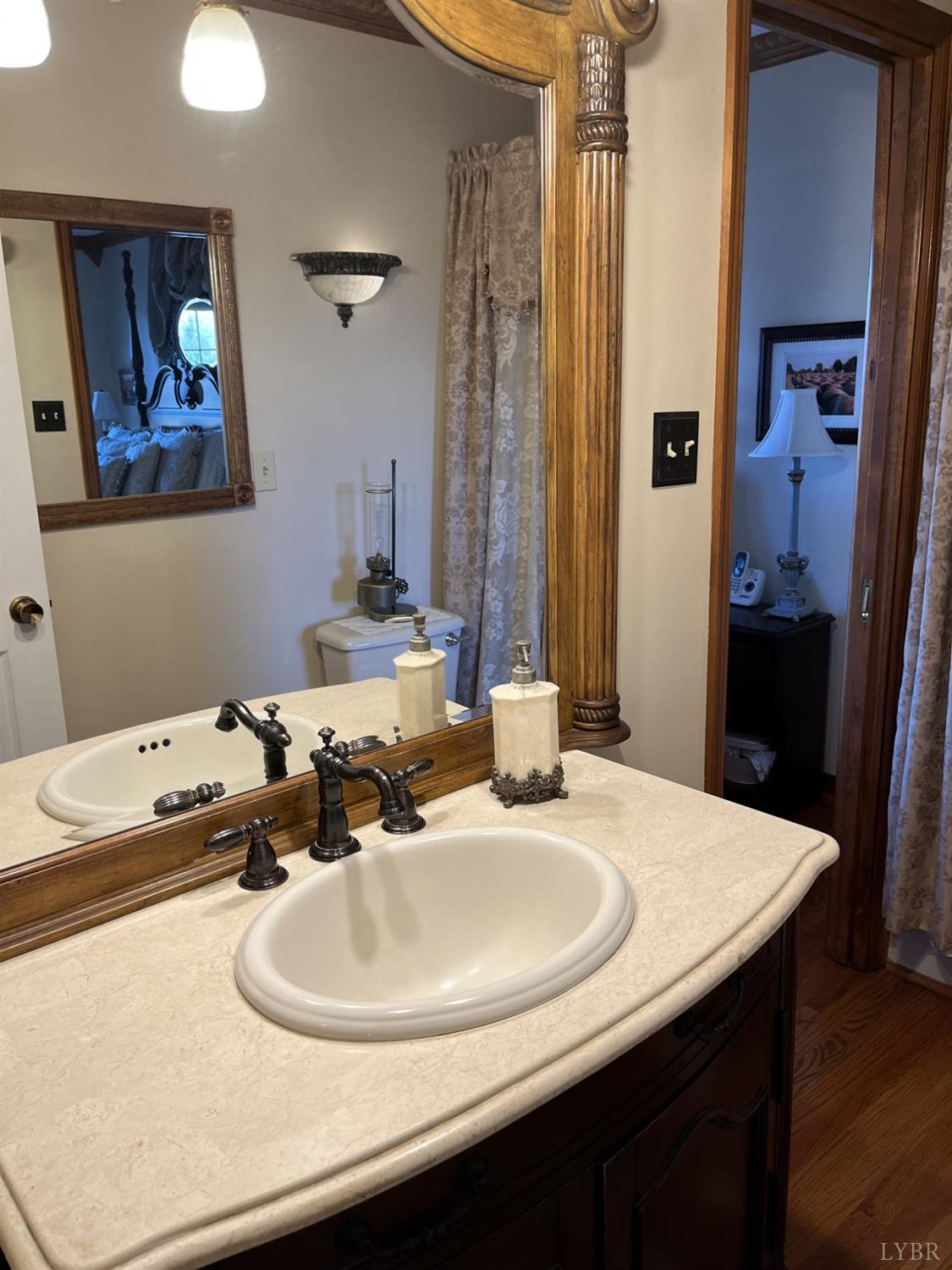 3912 Lowry Road Goode, VA 24556 - Photo 17 of 56 a bathroom with a sink and a mirror