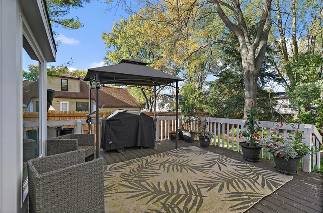 a view of backyard with trees
