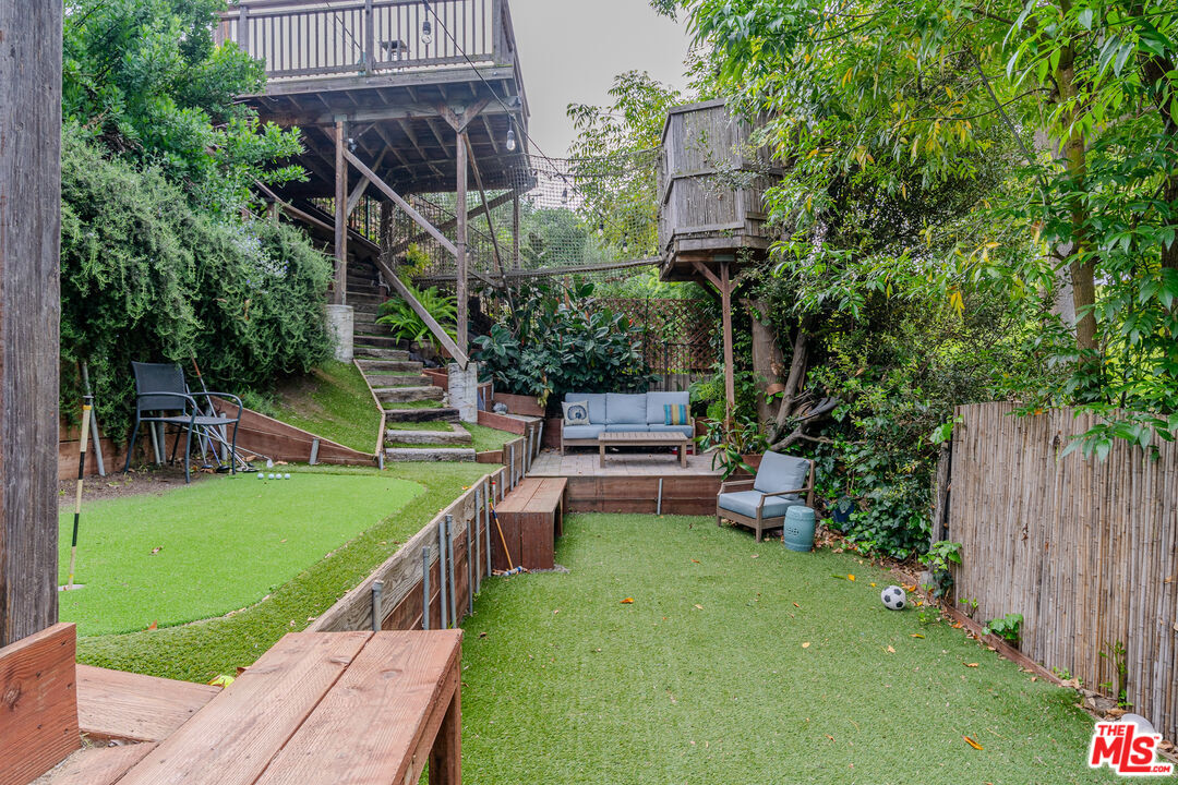5903 Tellefson Road Culver City, CA 90230 - Photo 14 of 38 a view of a backyard with sitting area