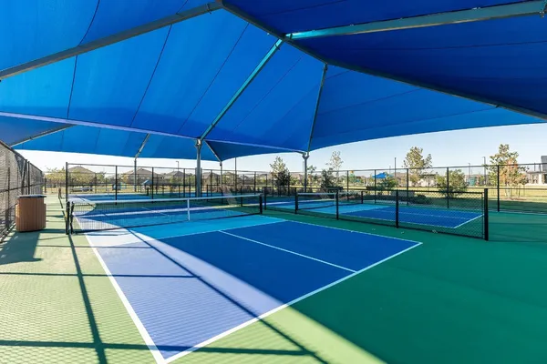a tennis court view with a tennis court
