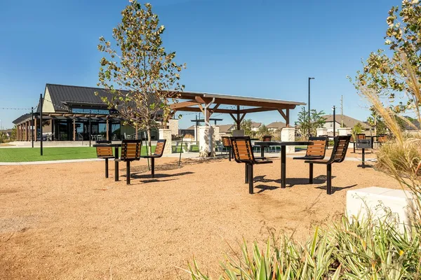 a view of outdoor space with seating