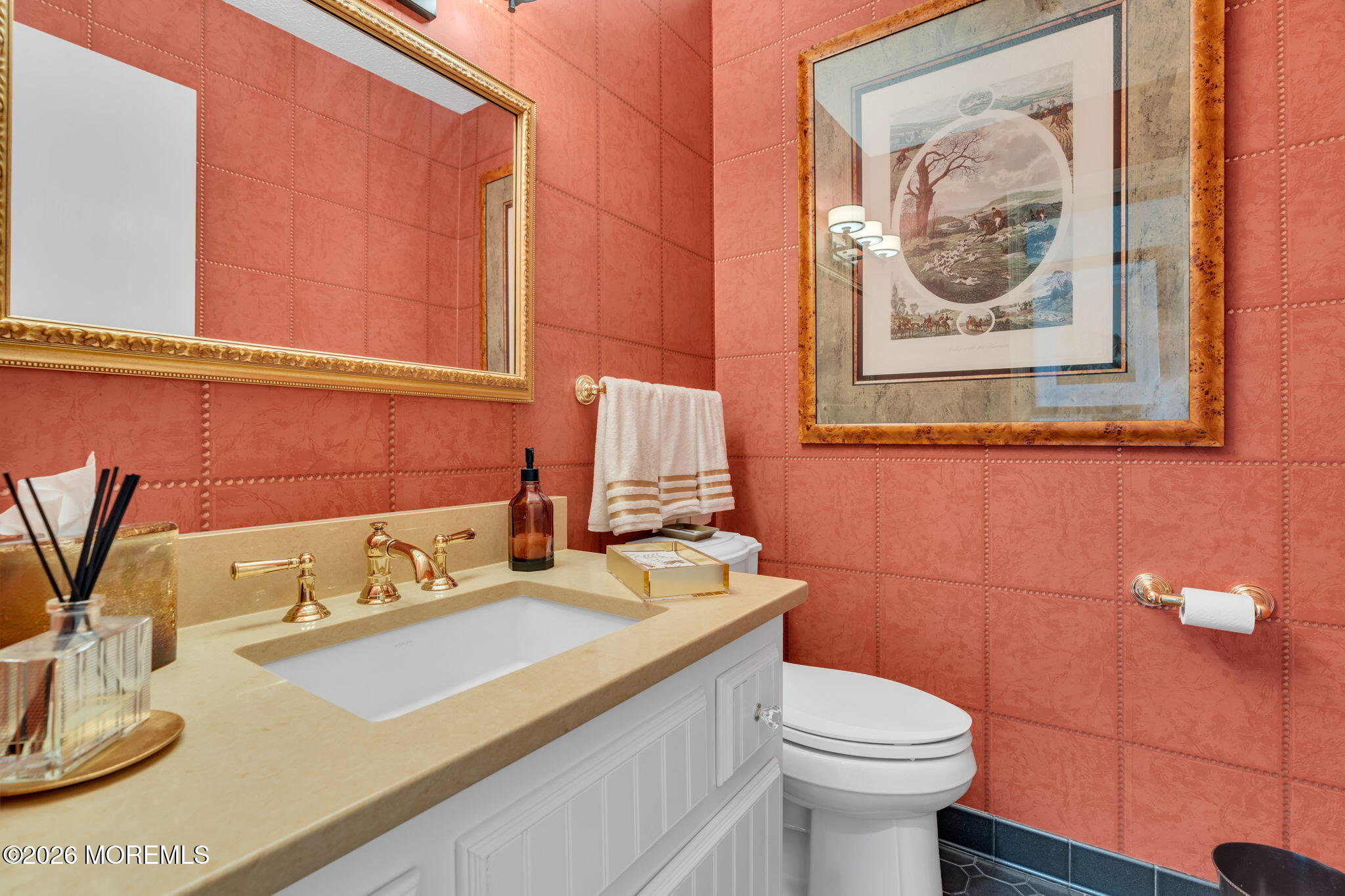 2 Alyce Lane Rumson, NJ 07760 - Photo 12 of 35 a bathroom with a sink a toilet and mirror