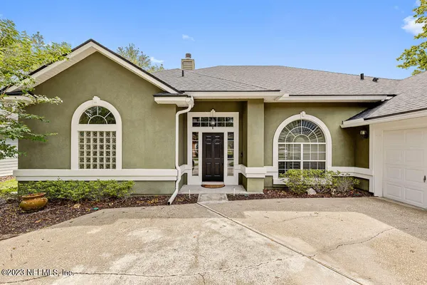 a front view of a house
