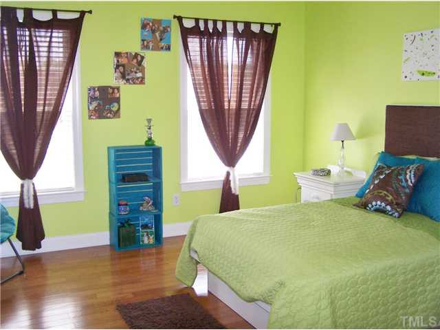 524 Elan Hall Road Cary, NC 27519 - Photo 13 of 25 Bedroom 4. Beautiful Hardwoods and Large Closet...with own private FULL BATH! Bedroom