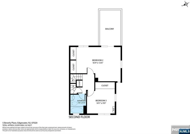 $4,450 | 5 Beverly Place, Edgewater, NJ 07020