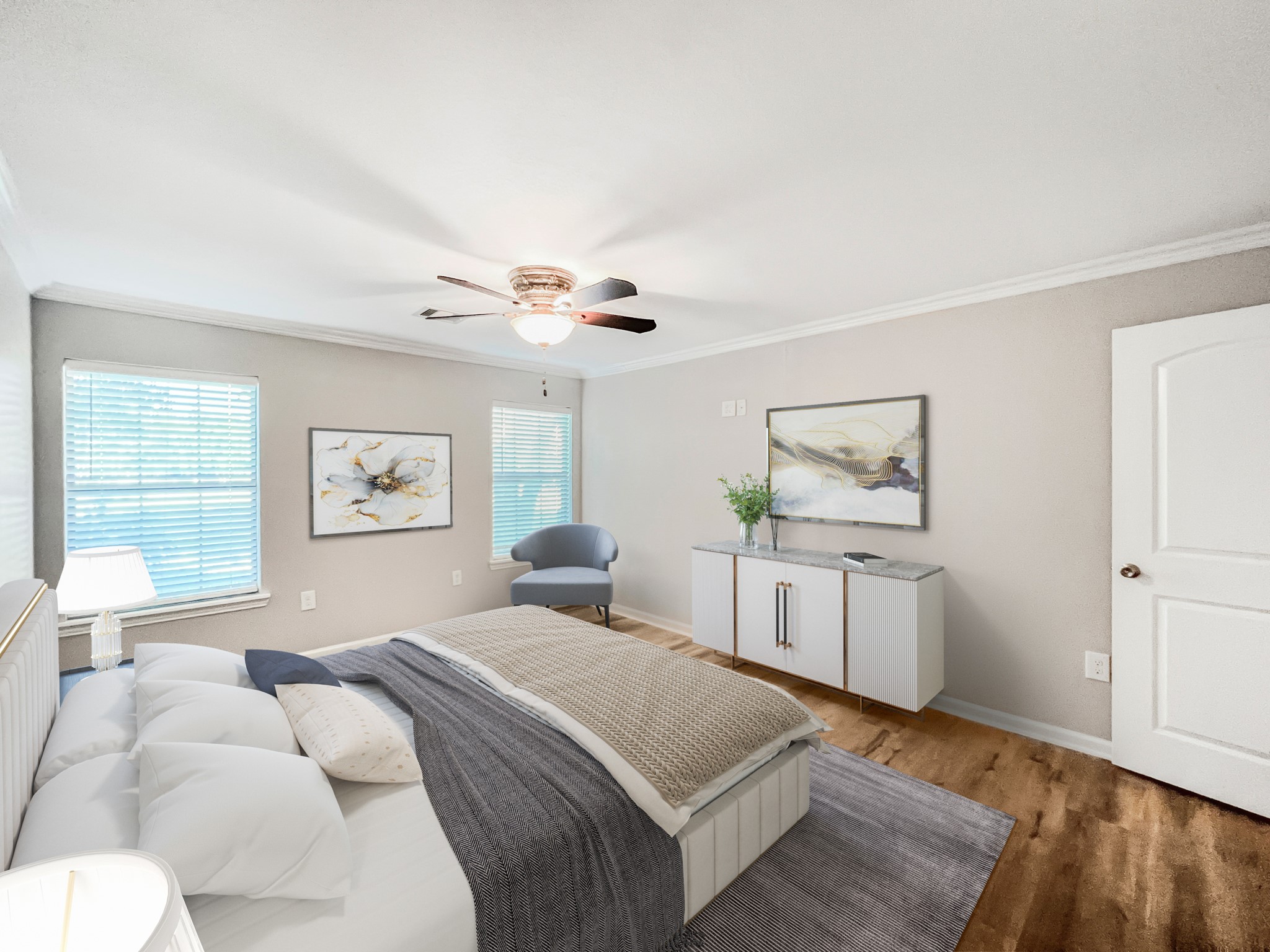 9731 Hadden Road Baytown, TX 77521 - Photo 28 of 47 a bedroom with a large bed and a window