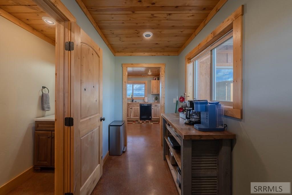 4099 Stagecoach Way Island Park, ID 83429 - Photo 13 of 66 Main Cabin 1/2 bath and coffee bar off kitchen