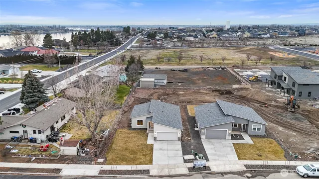 an aerial view of a city