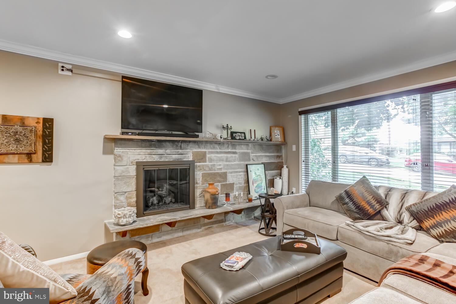 341 Glen Ridge Road Havertown, PA 19083 - Photo 11 of 31 Cozy gas fireplace in Family Room/Den.