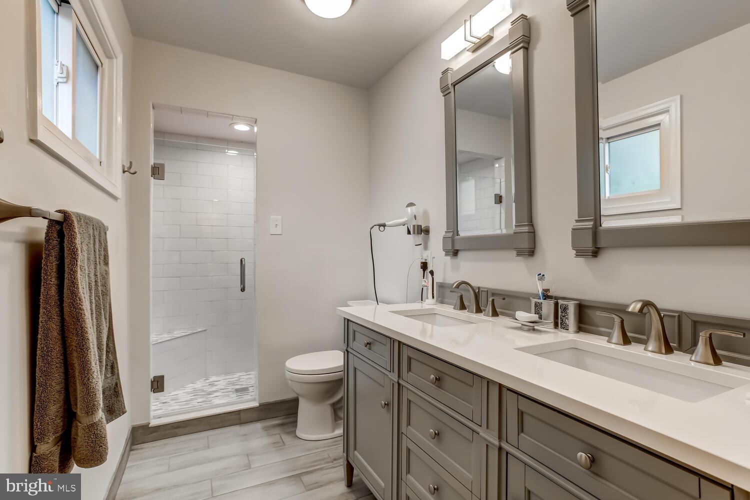 341 Glen Ridge Road Havertown, PA 19083 - Photo 18 of 31 New en suite Master Bath with double vanity.