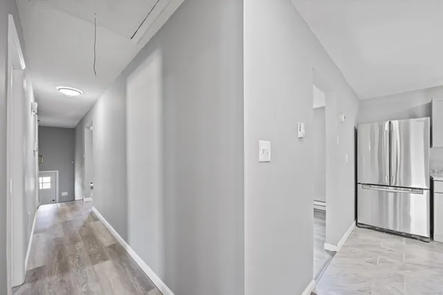 a view of a hallway with a hallway