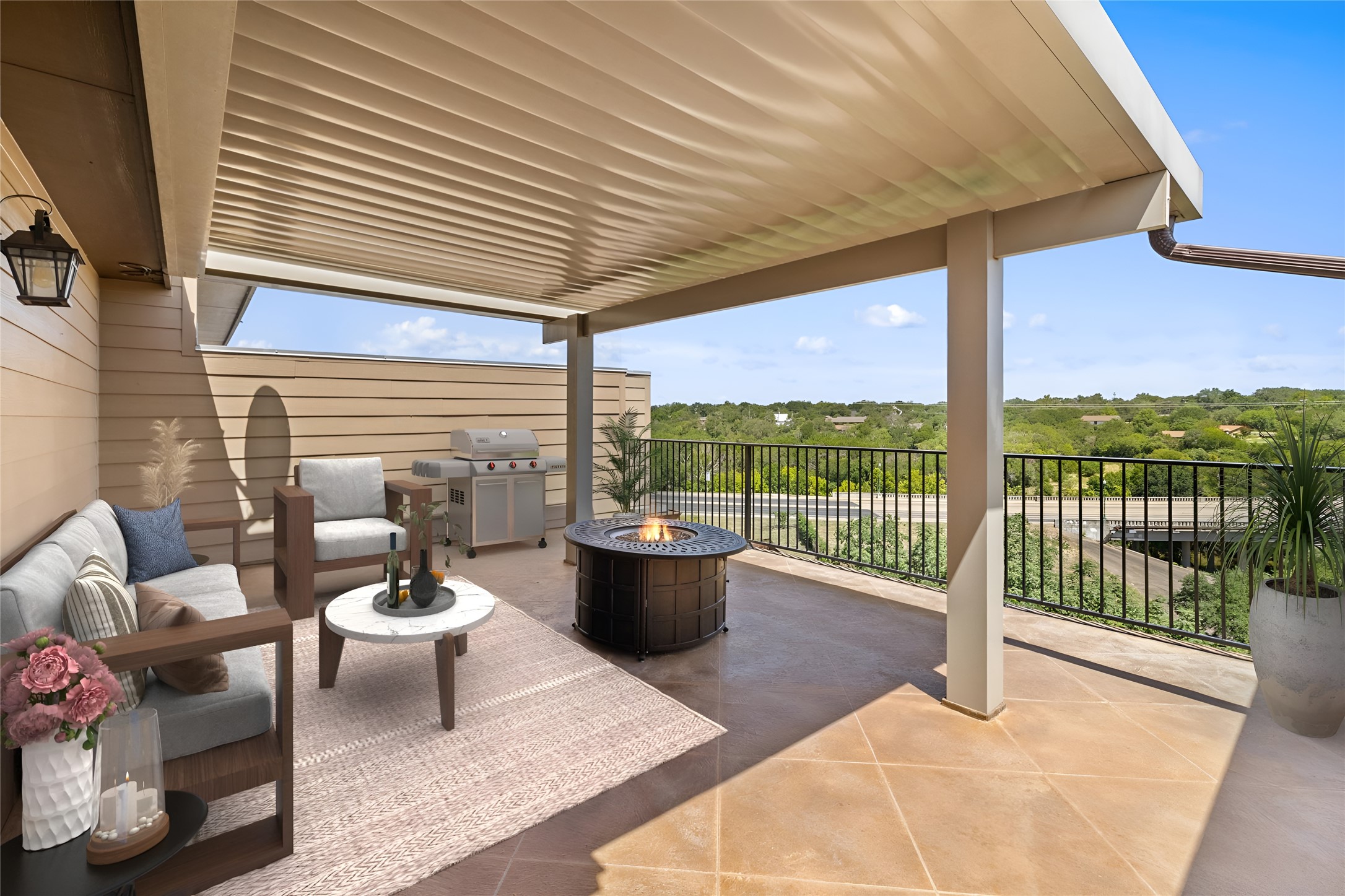 233 Adams Street Georgetown, TX 78628 - Photo 27 of 37 a view of a patio with chairs and potted plants