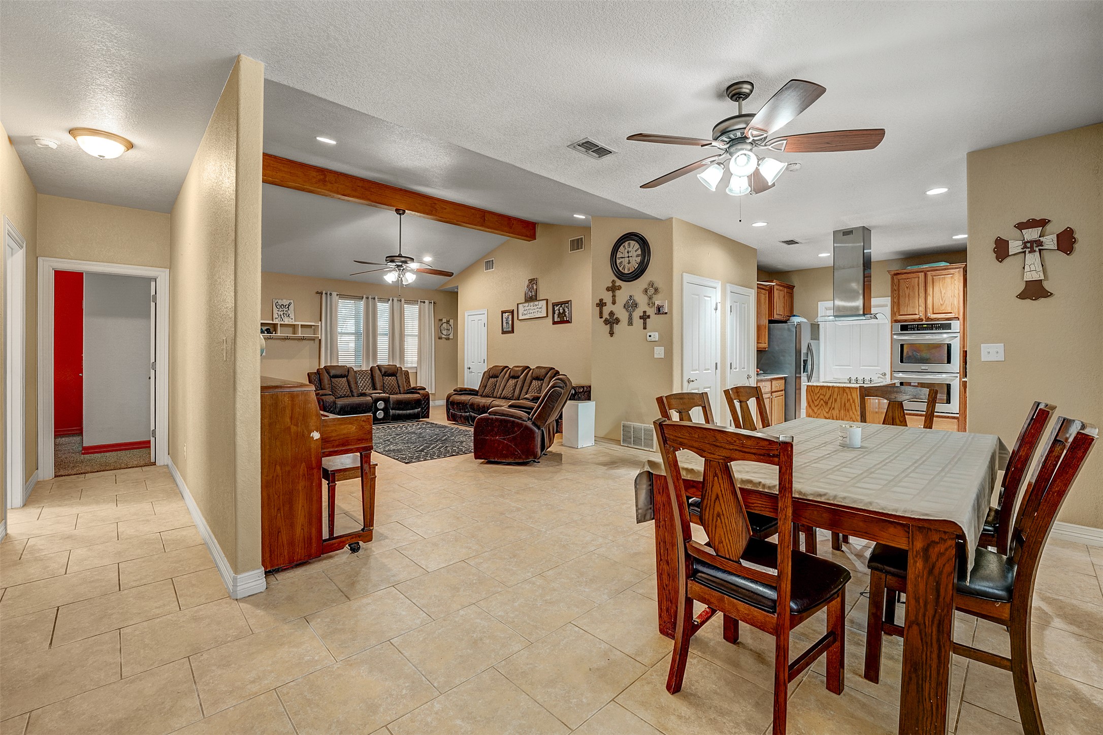 100 Magan Lane Jarrell, TX 76537 - Photo 15 of 32 a view of a dining room and livingroom view