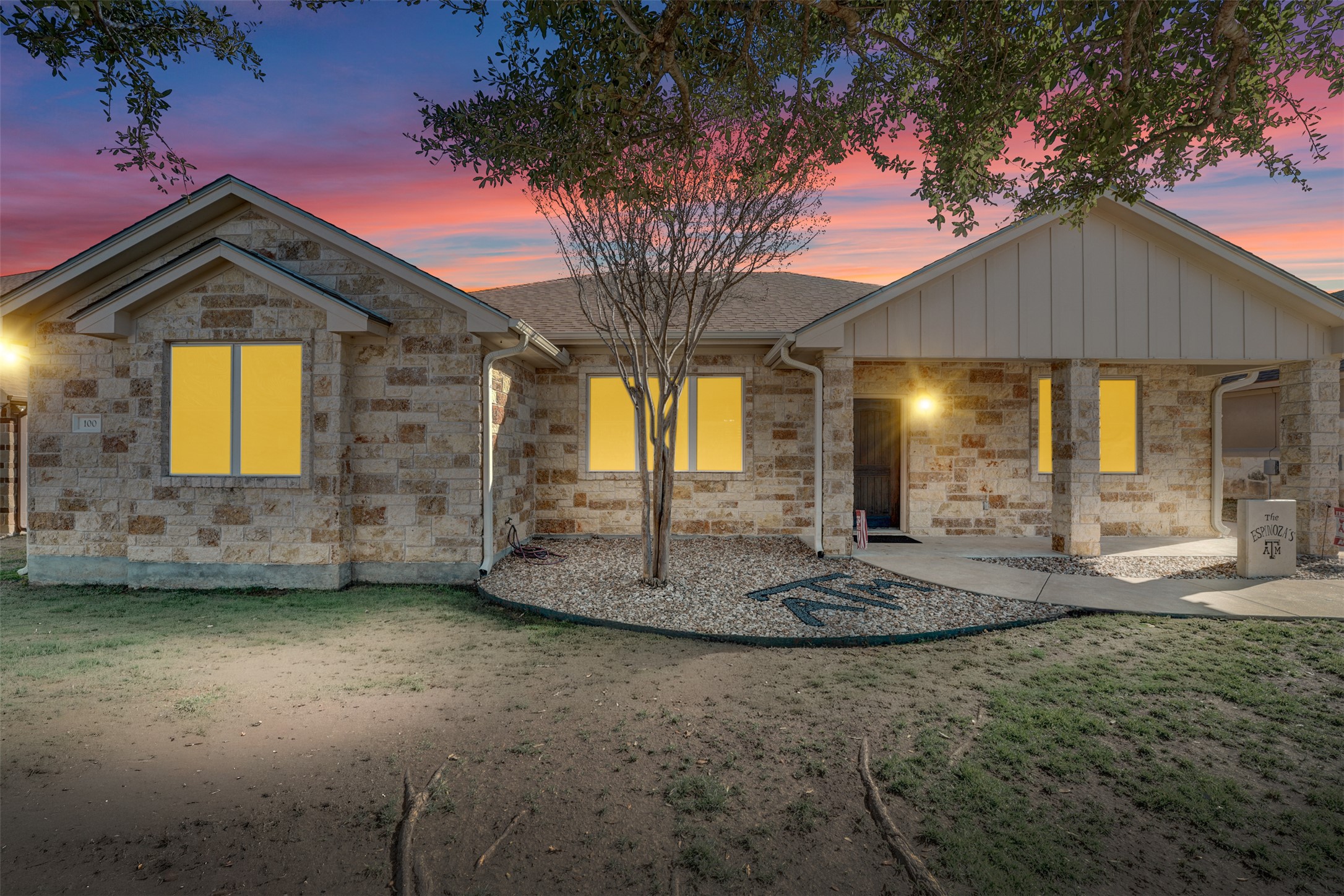 100 Magan Lane Jarrell, TX 76537 - Photo 4 of 32 a front view of a house with a yard