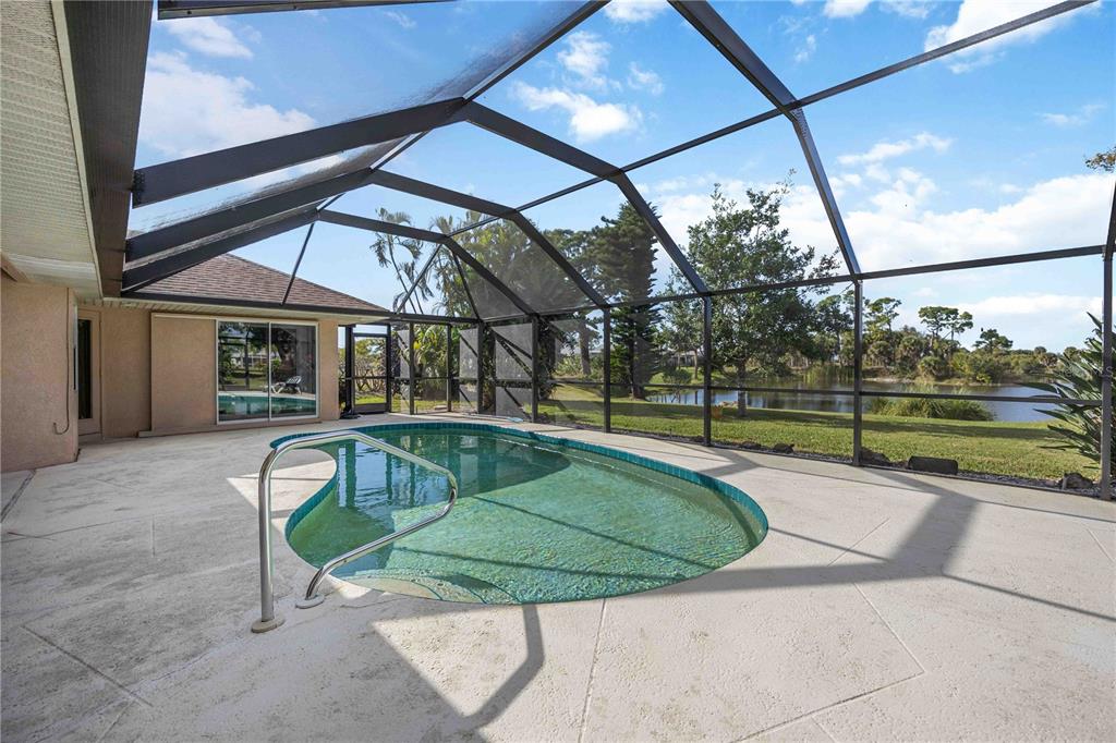 222 Sportsman Road Rotonda West, FL 33947 - Photo 36 of 54 a view of swimming pool with a patio