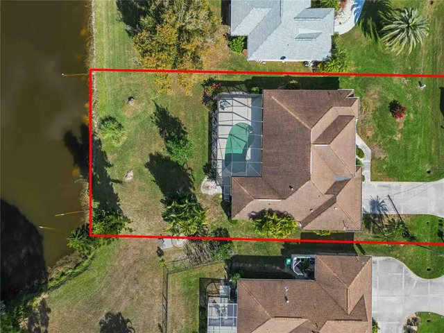 a view of a house with a swimming pool