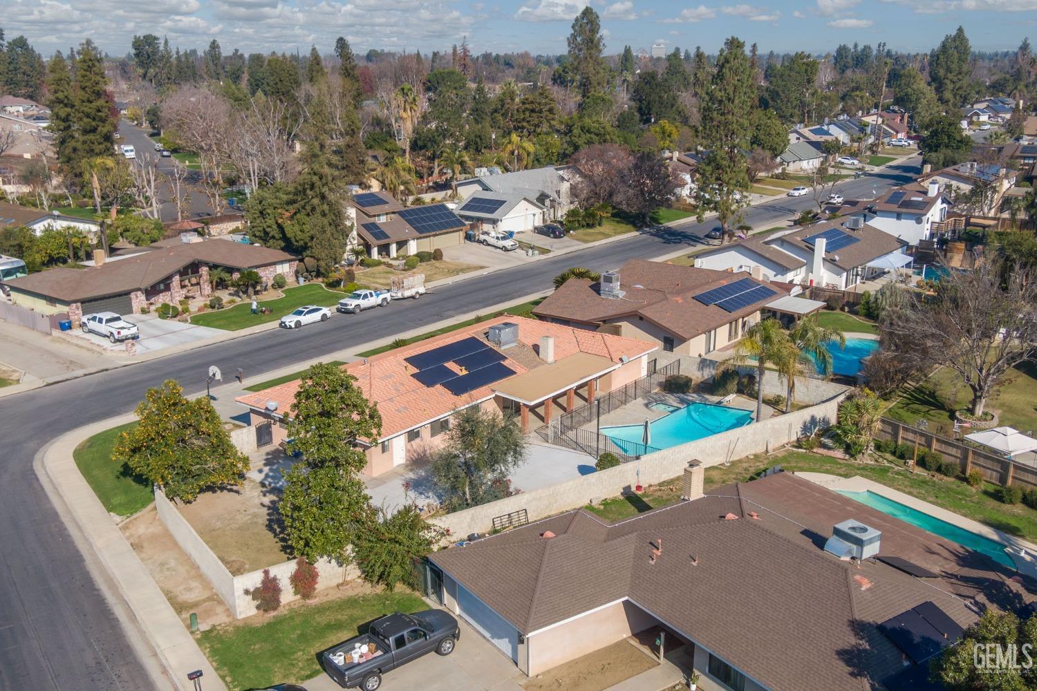 Undisclosed Address Bakersfield, CA 93309 - Photo 57 of 59 an aerial view of a house with a garden