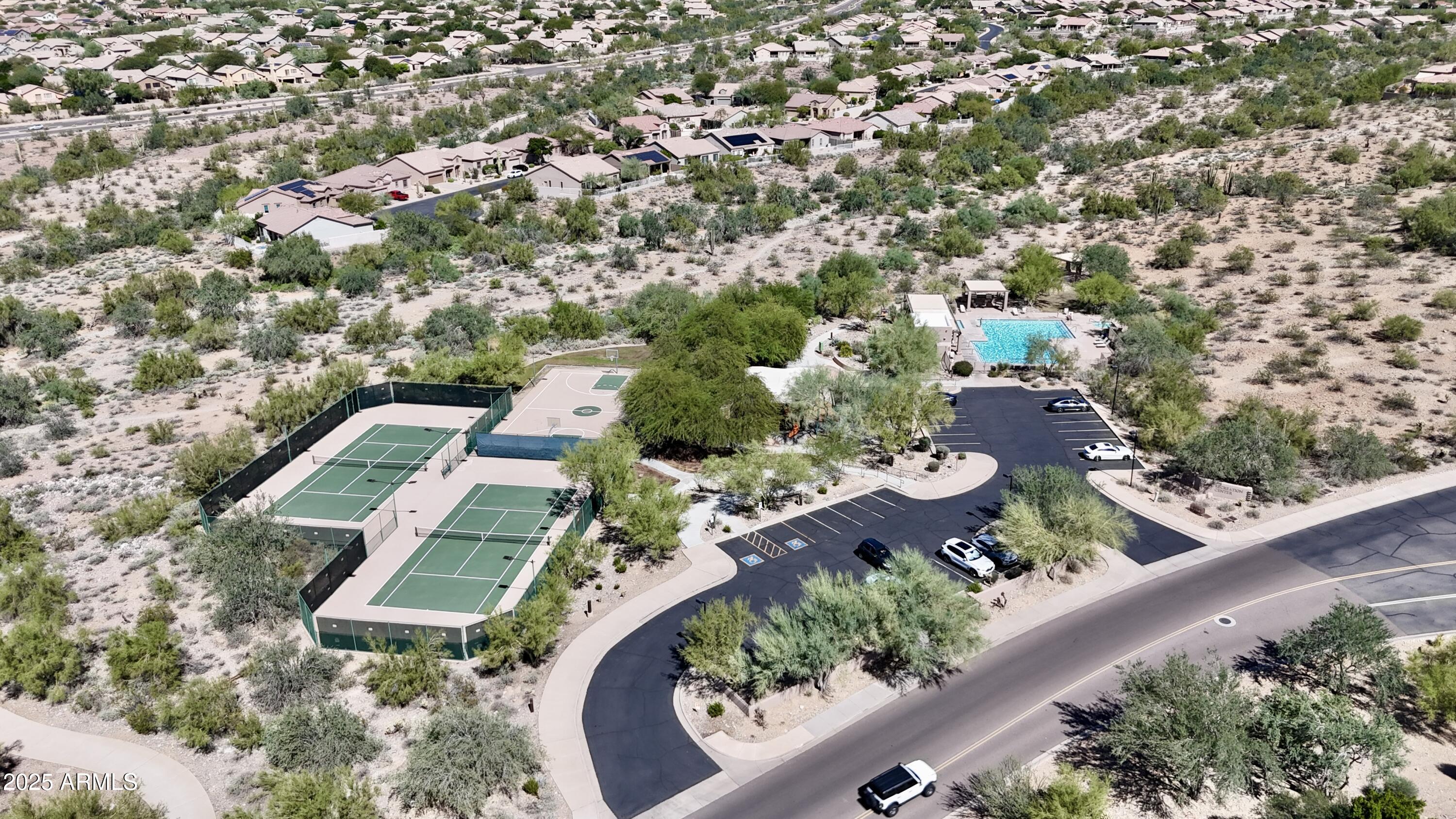 10637 East Blanche Drive Scottsdale, AZ 85255 - Photo 13 of 36 an aerial view of a house with a yard