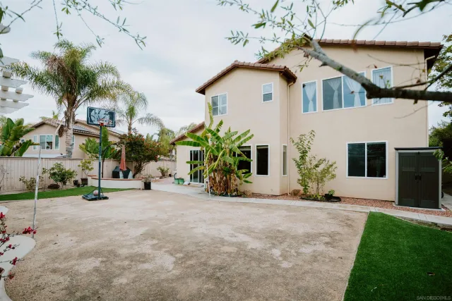 a view of a house with a patio