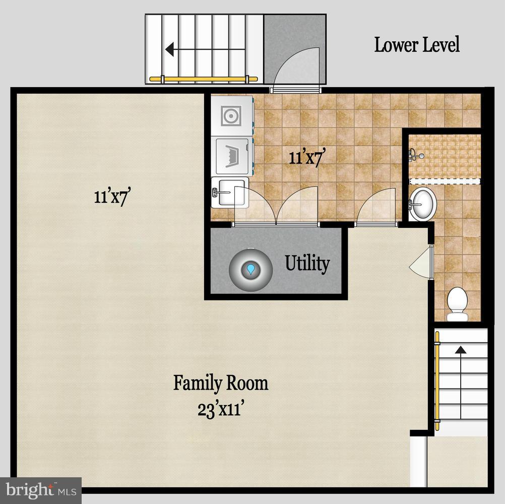 7611 Trail Run Road Falls Church, VA 22042 - Photo 30 of 30 Floor Plan Lower