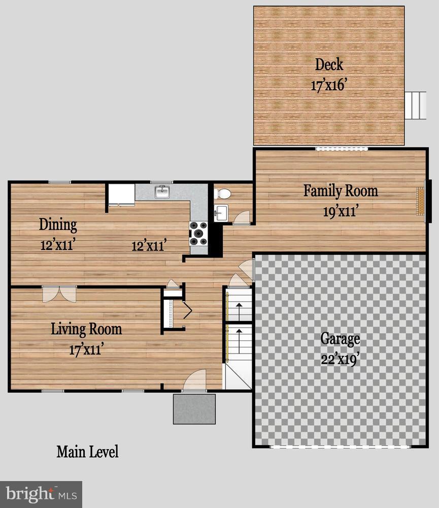 7611 Trail Run Road Falls Church, VA 22042 - Photo 28 of 30 Main Level Floor Plan