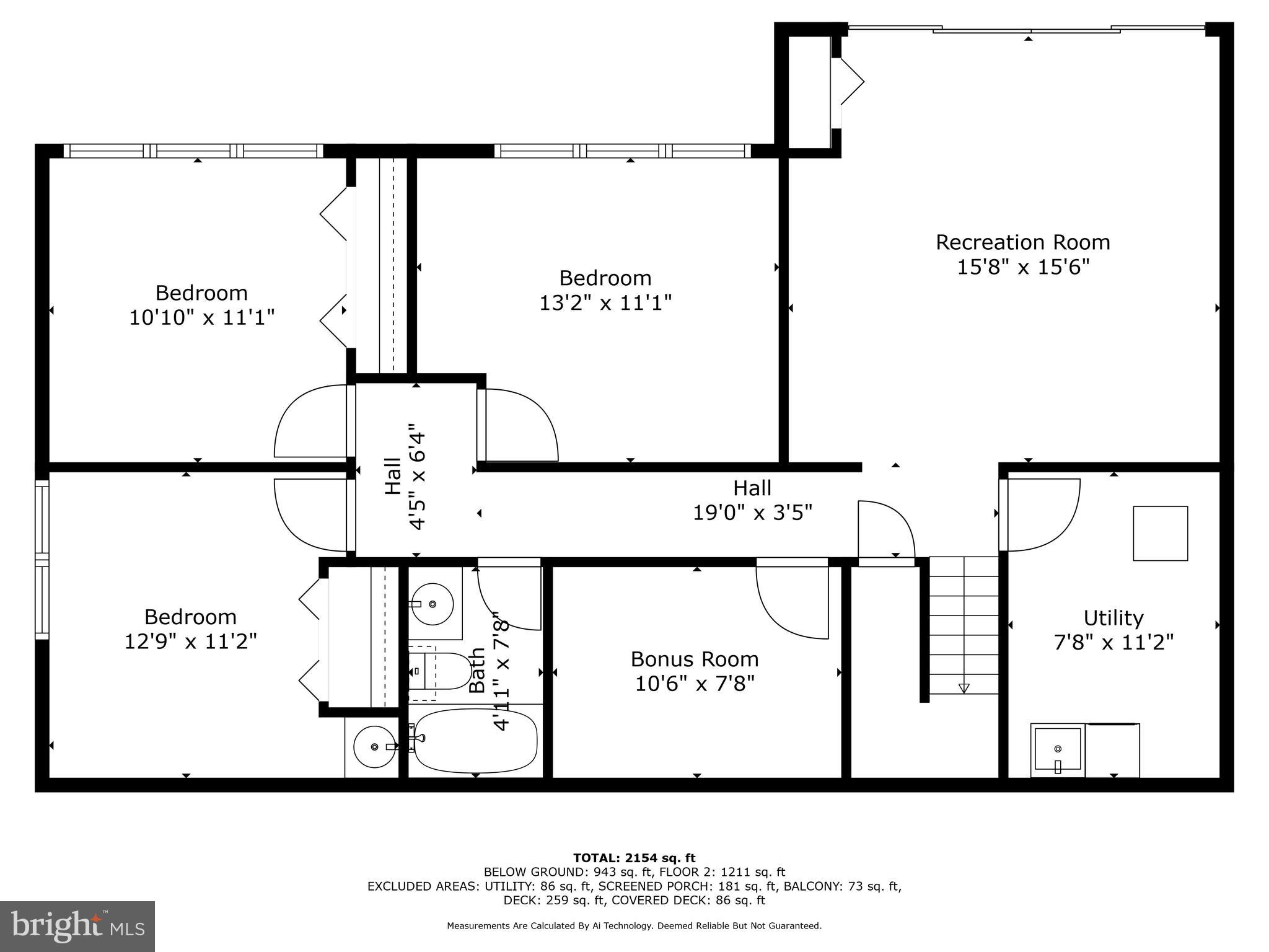 1115 High Country Road Towson, MD 21286 - Photo 70 of 71 Lower Level Floor Plan