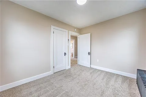 a view of an empty room