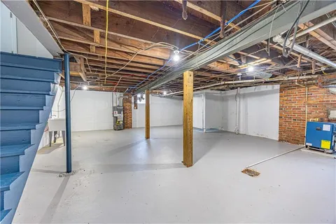 a view of storage and utility room