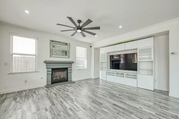 a kitchen with stainless steel appliances cabinets and a counter top space