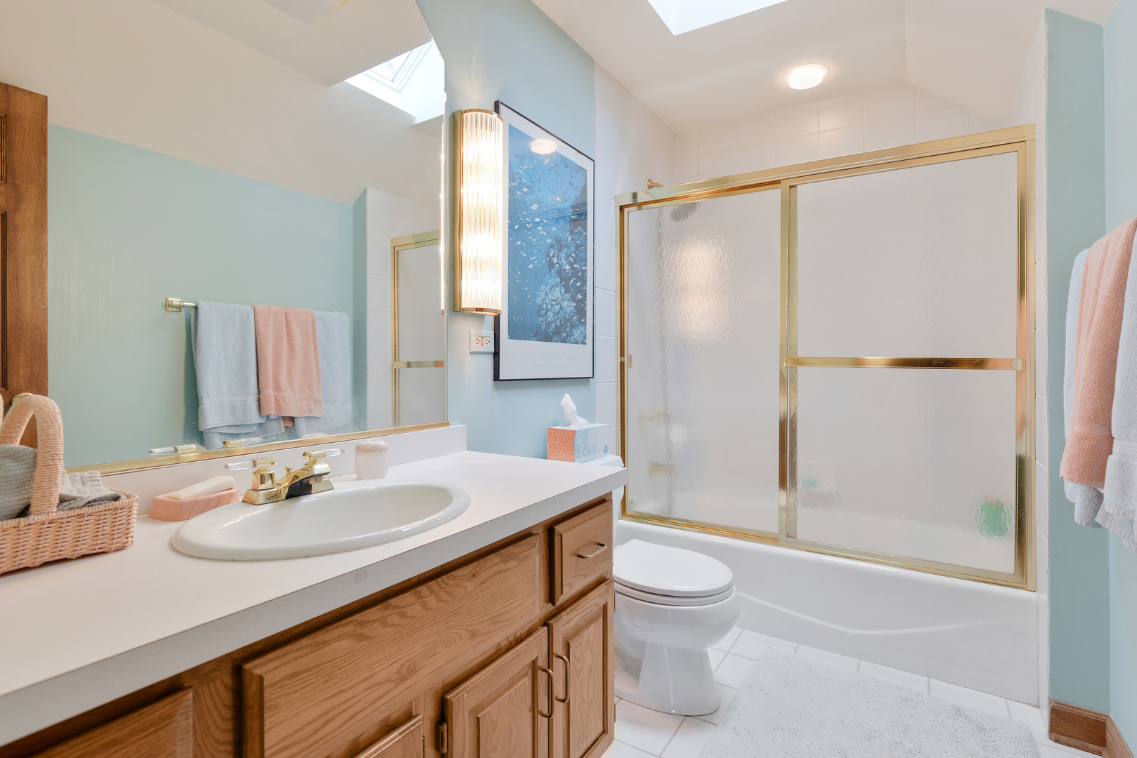 1133 Edgewater Drive Naperville, IL 60540 - Photo 16 of 37 a bathroom with a sink toilet and shower