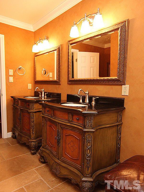 2712 Farnborough Road Raleigh, NC 27613 - Photo 12 of 25 Dual Furniture Vanity sinks with storage.