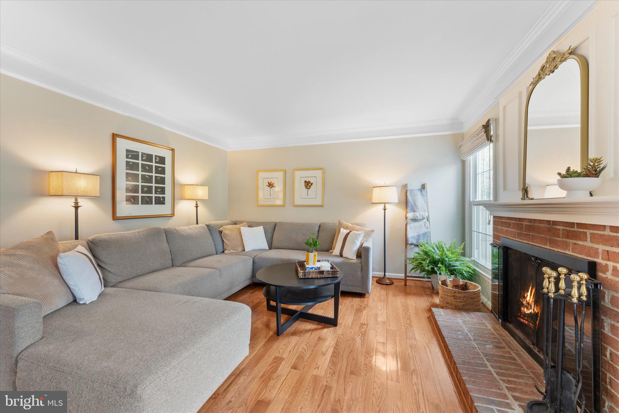 21047 Barcroft Way Sterling, VA 20164 - Photo 14 of 47 a living room with furniture a fireplace and a large window