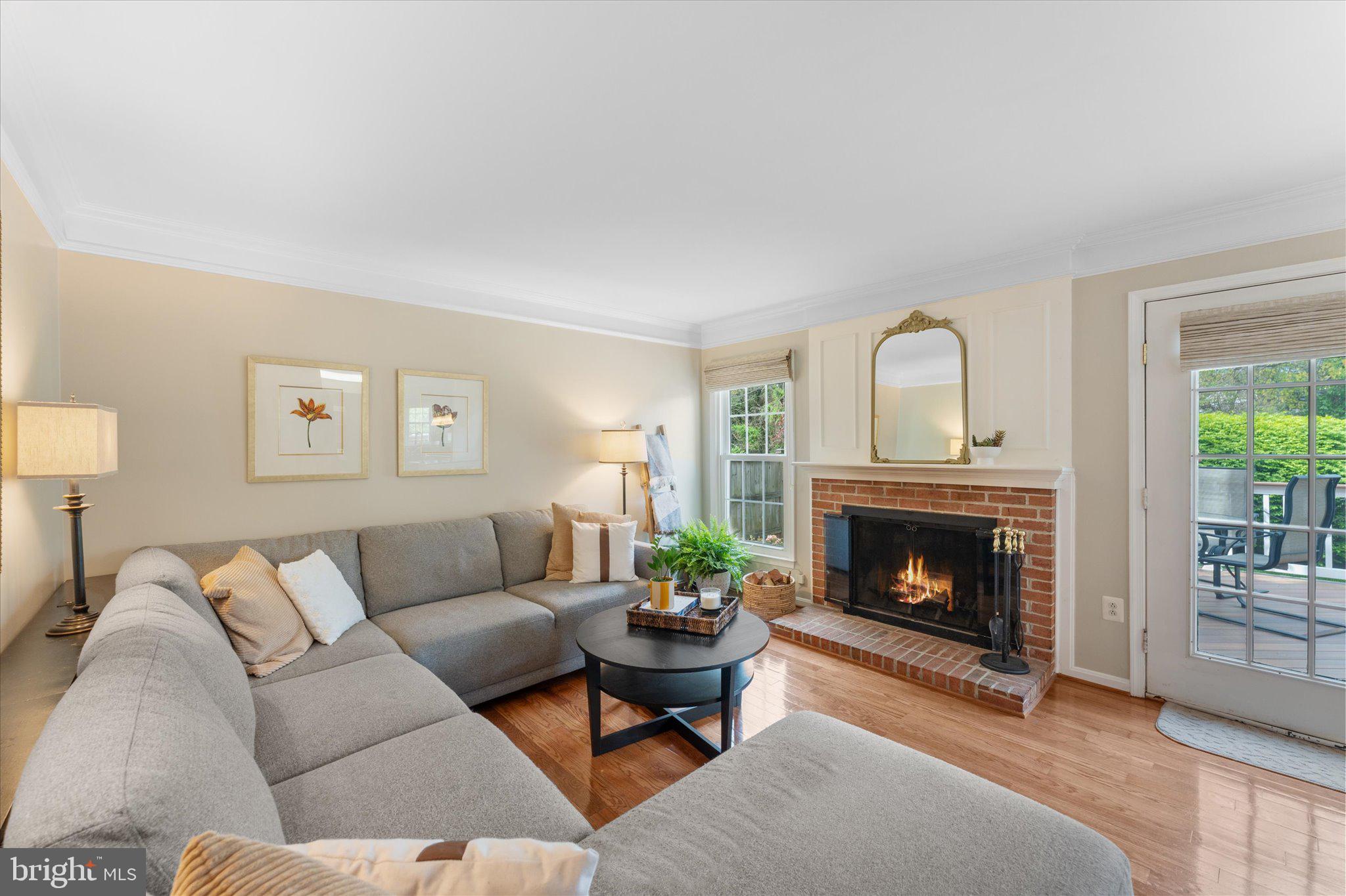 21047 Barcroft Way Sterling, VA 20164 - Photo 15 of 47 a living room with furniture and a fireplace