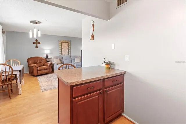 a view of a hallway with closet