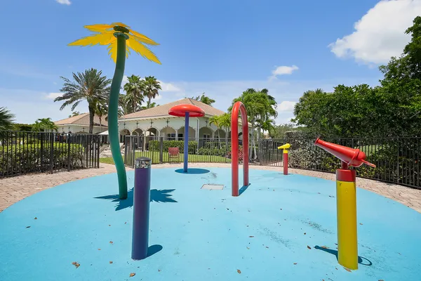 a park view with a entertaining space